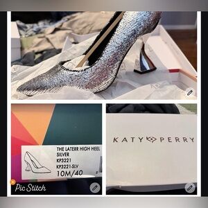 Katy Perry Collections Shimmering Silver Heels